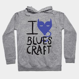 I Love BluesCraft (dark on light) Hoodie